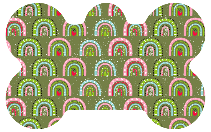 Christmas Rainbows Tag
