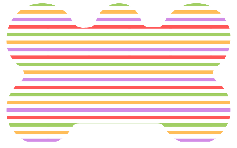 Rainbow Stripe Tag