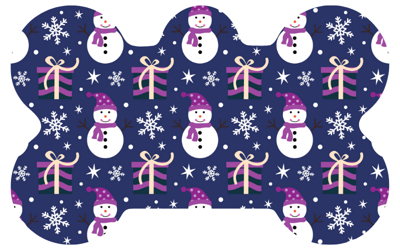 Snowman and Presents Tag