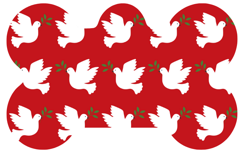 Christmas Doves Tag