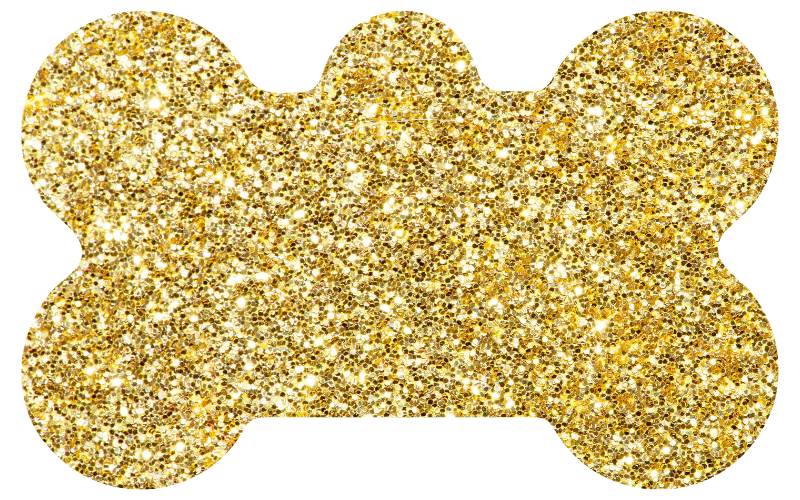 Light Gold Flake Glitter Tag