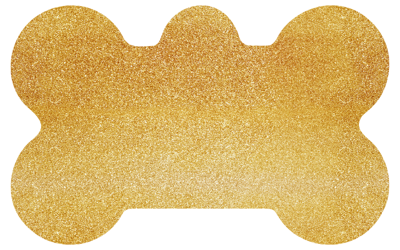 Ombré Gold Glitter Tag
