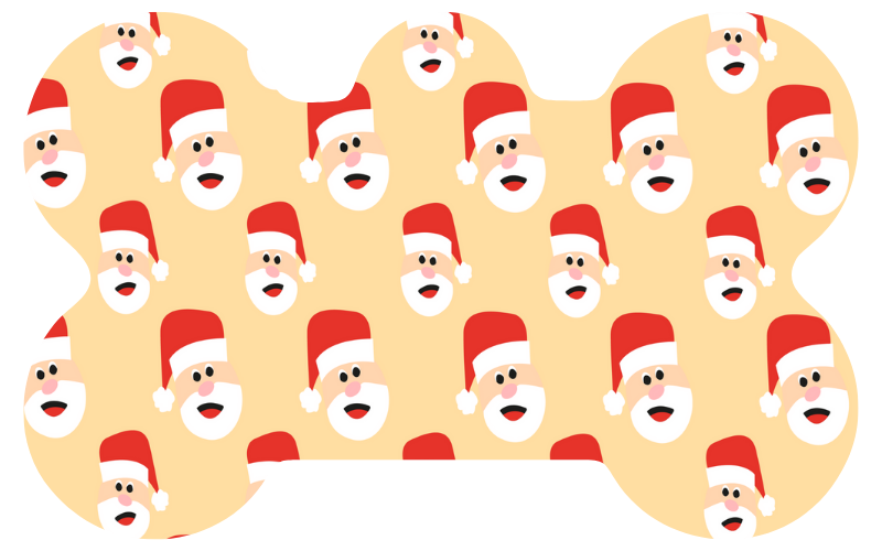 Santa Heads Tag