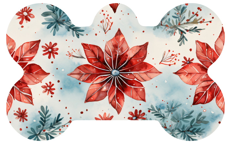 Christmas Flowers Tag