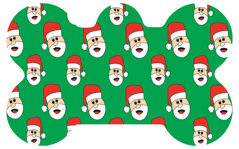 Santa Heads Tag