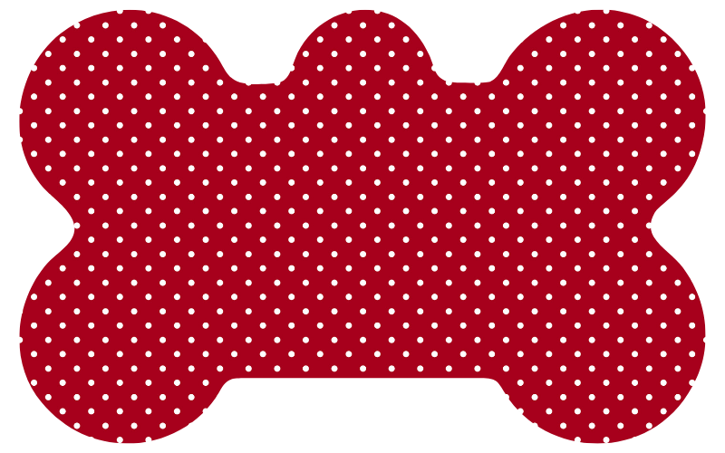 Red Tiny Polka Dot Tag