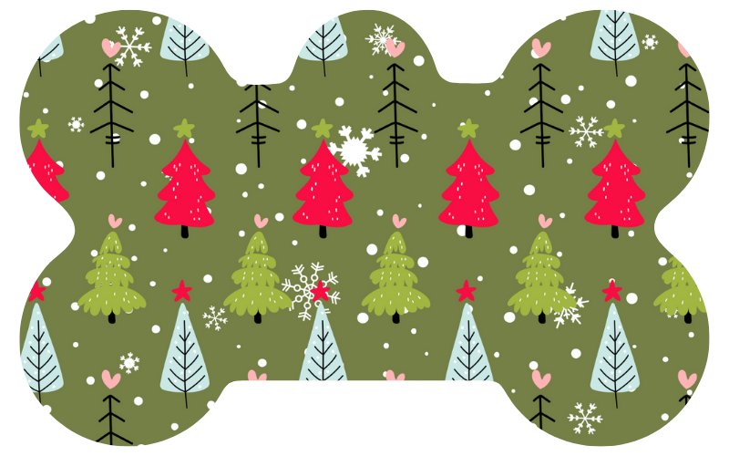 Green Cutee Christmas Trees Tag