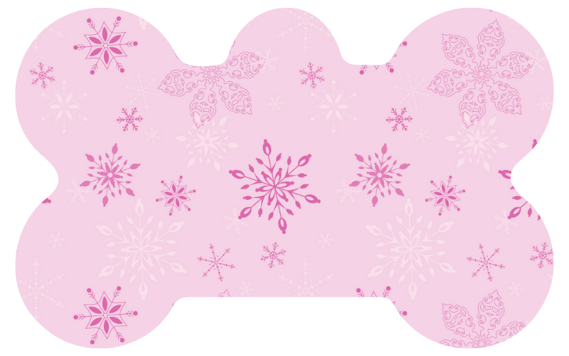 Snowflakes & Flowers Tag