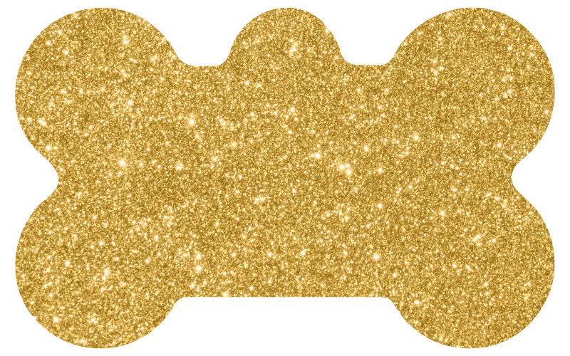 Gold Sand Glitter Tag