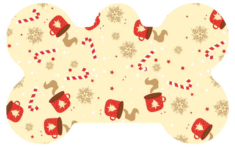 Cream Peppermint Hot Cocoa Tag