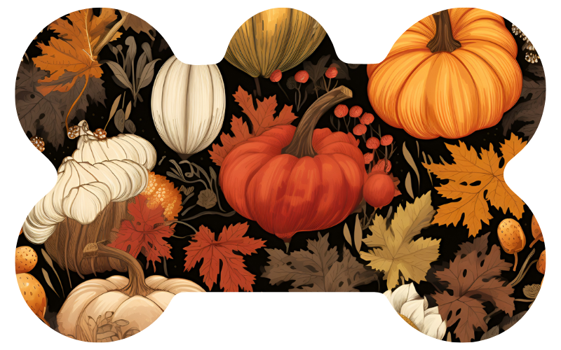 Black Fall Pumpkins Fall Tag