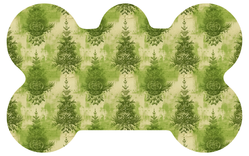 Green Chic Christmas Trees Tag