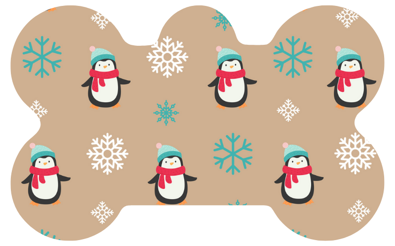 Snowflakes & Penguins Tag