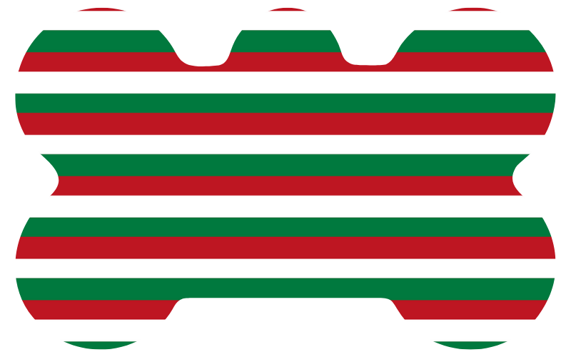 Christmas Stripes Tag