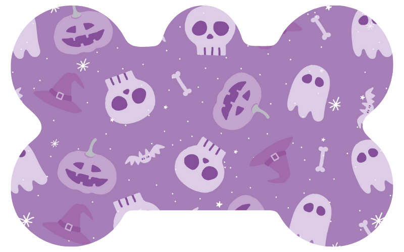 Purple Fright Halloween Tag