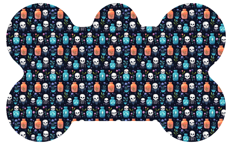 Skull Spells Halloween Tag