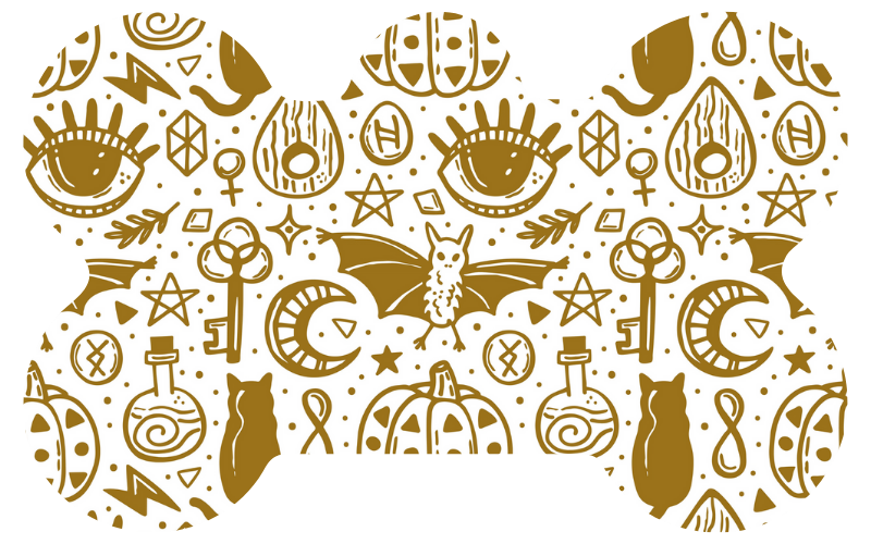Goldy Witch Halloween Tag