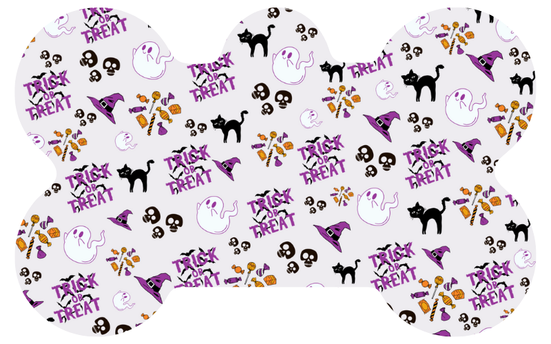Lavender Trick Or Treat Halloween Tag