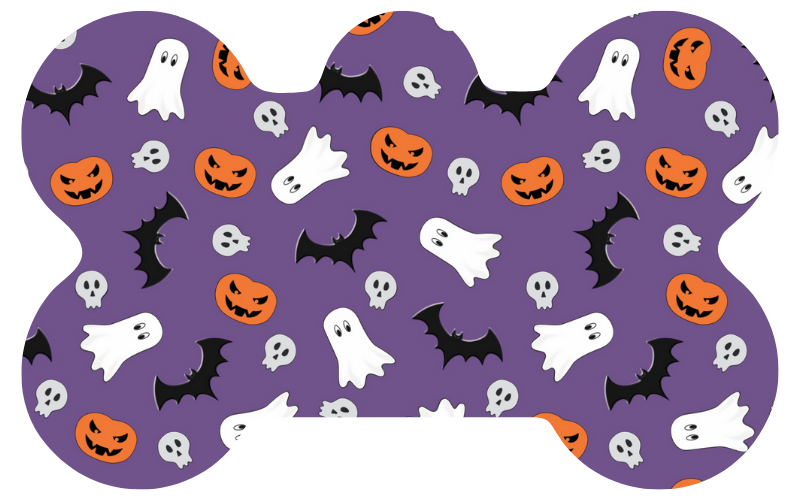 Purple Spooky Halloween Tag