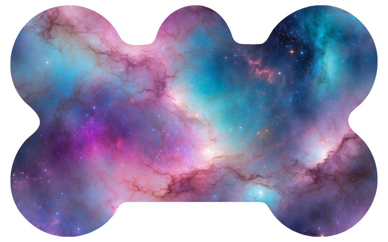 Cotton Candy Marble Galaxy Tag