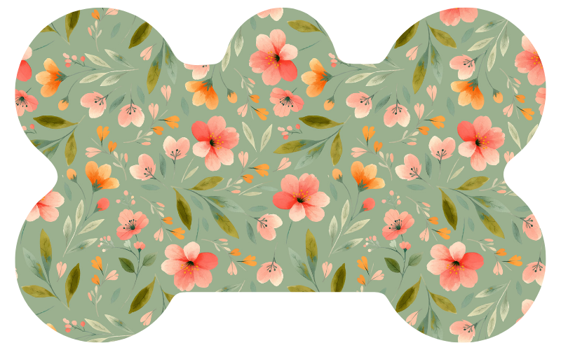 Green Flower Tag