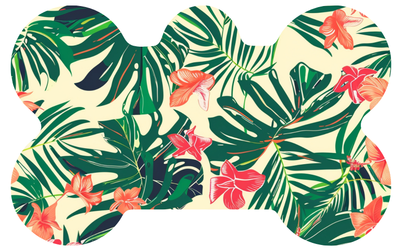 Tropical Flower Tag