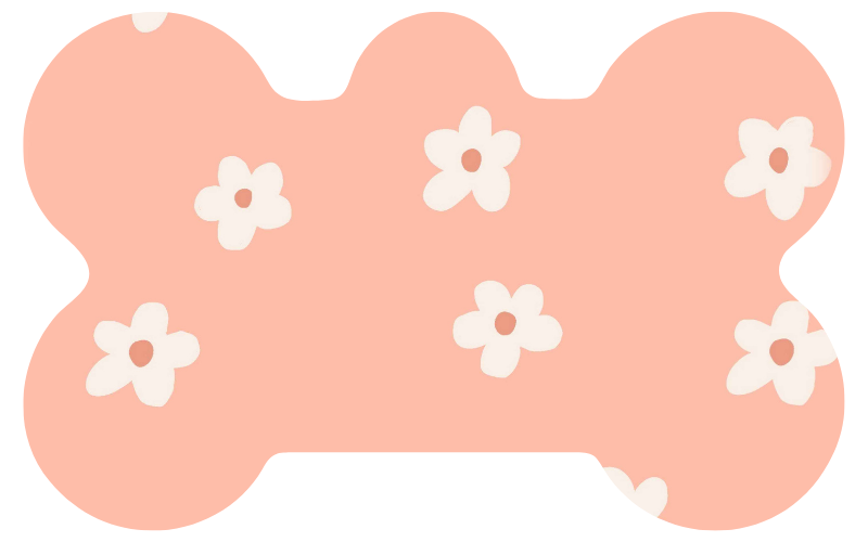 Peach Flower Tag