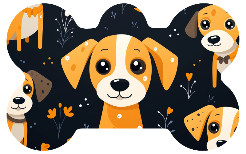 Puppies With Flowers Tag