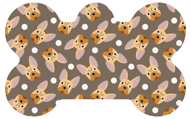 Frenchie Head Tag