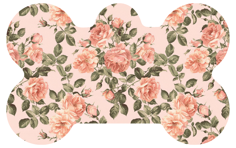 Blushing Rose Flower Tag