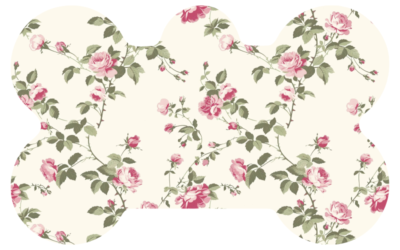 Cream Rose Flower Tag