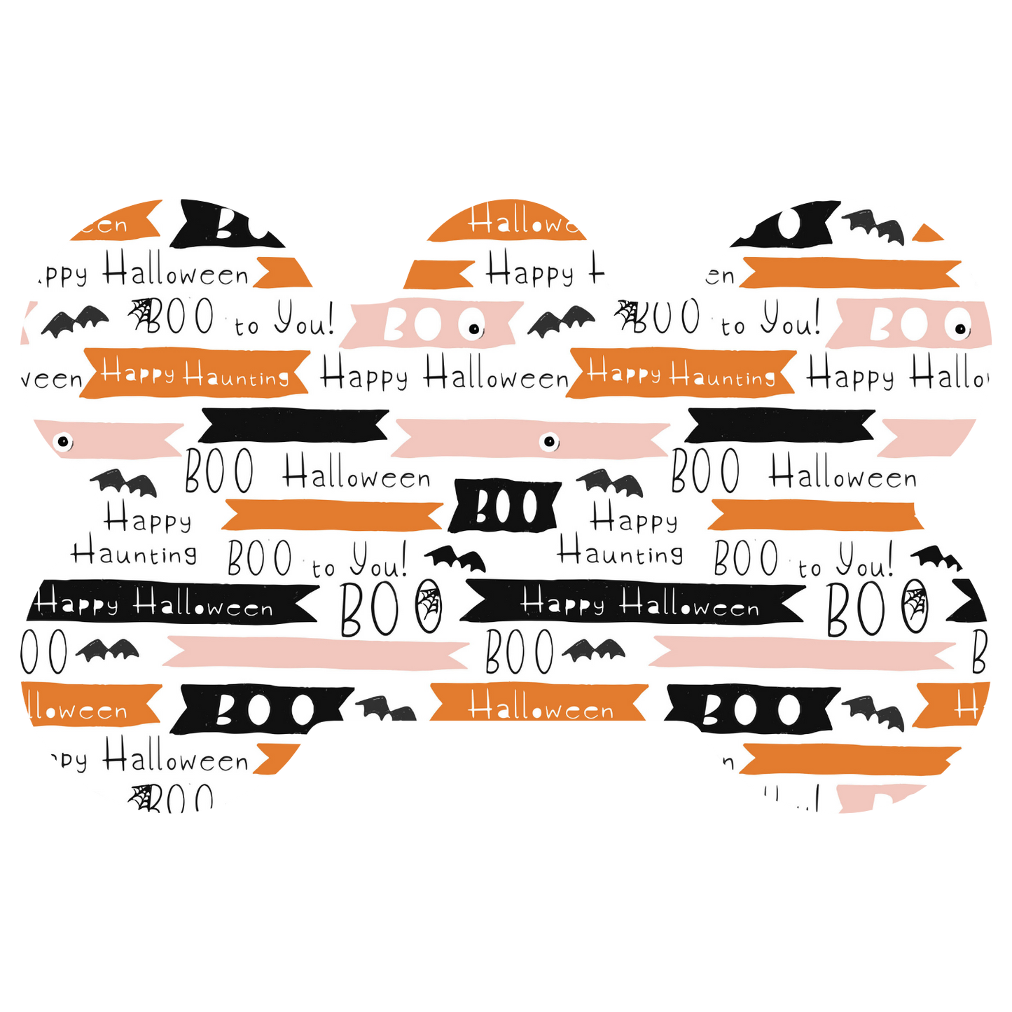 Cute Spooky Text Halloween Tag