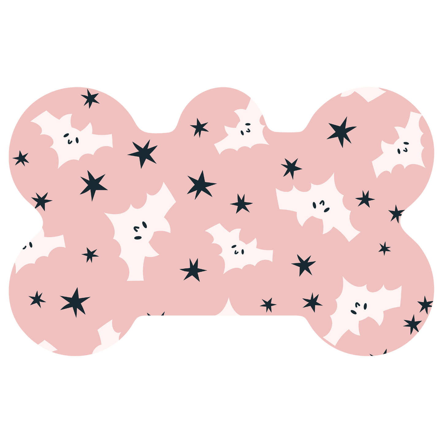 Pink Bats Halloween Tag