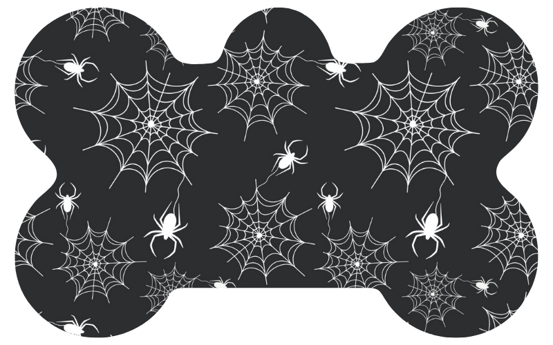 Black & White Spider Web Halloween Tag