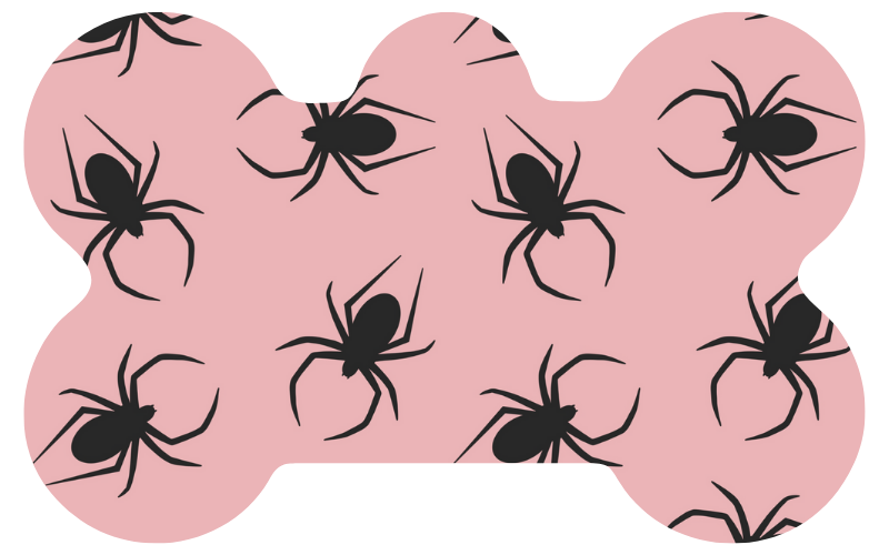 Pink Spider Halloween Tag