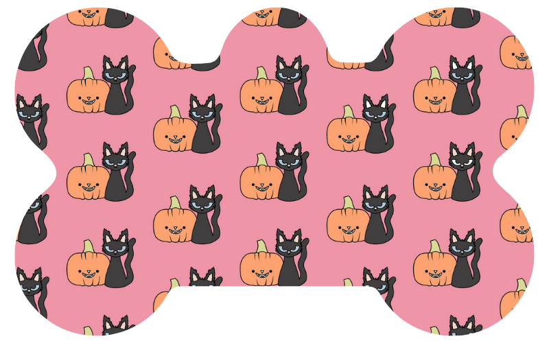 Pumpkin Kitty Halloween Tag