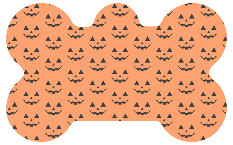 Pumpkin Face Halloween Tag