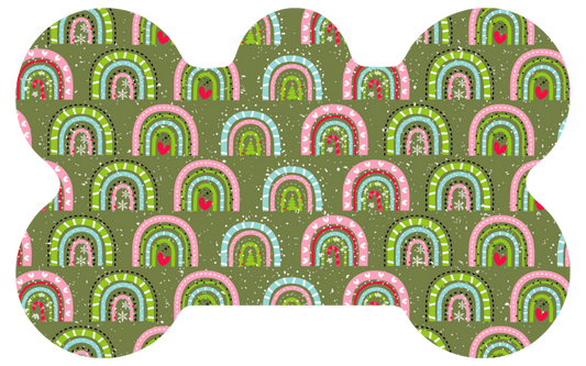 Christmas Rainbows Tag