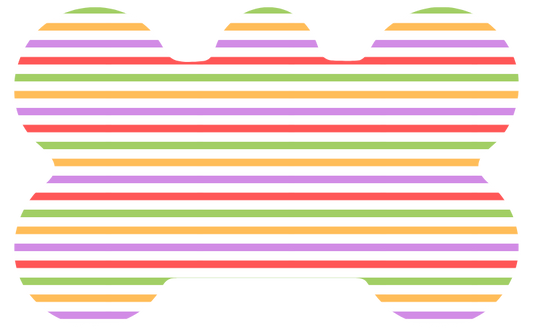 Rainbow Stripe Tag