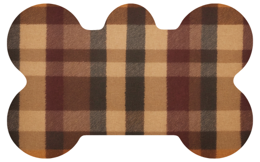 Neutrals With Black Stripes Plaid Tag