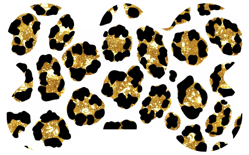 Sparkly Leopard Print Tag