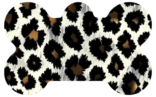 Fuzzy Metal Leopard Tag