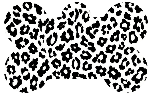 Snow Leopard Print Tag
