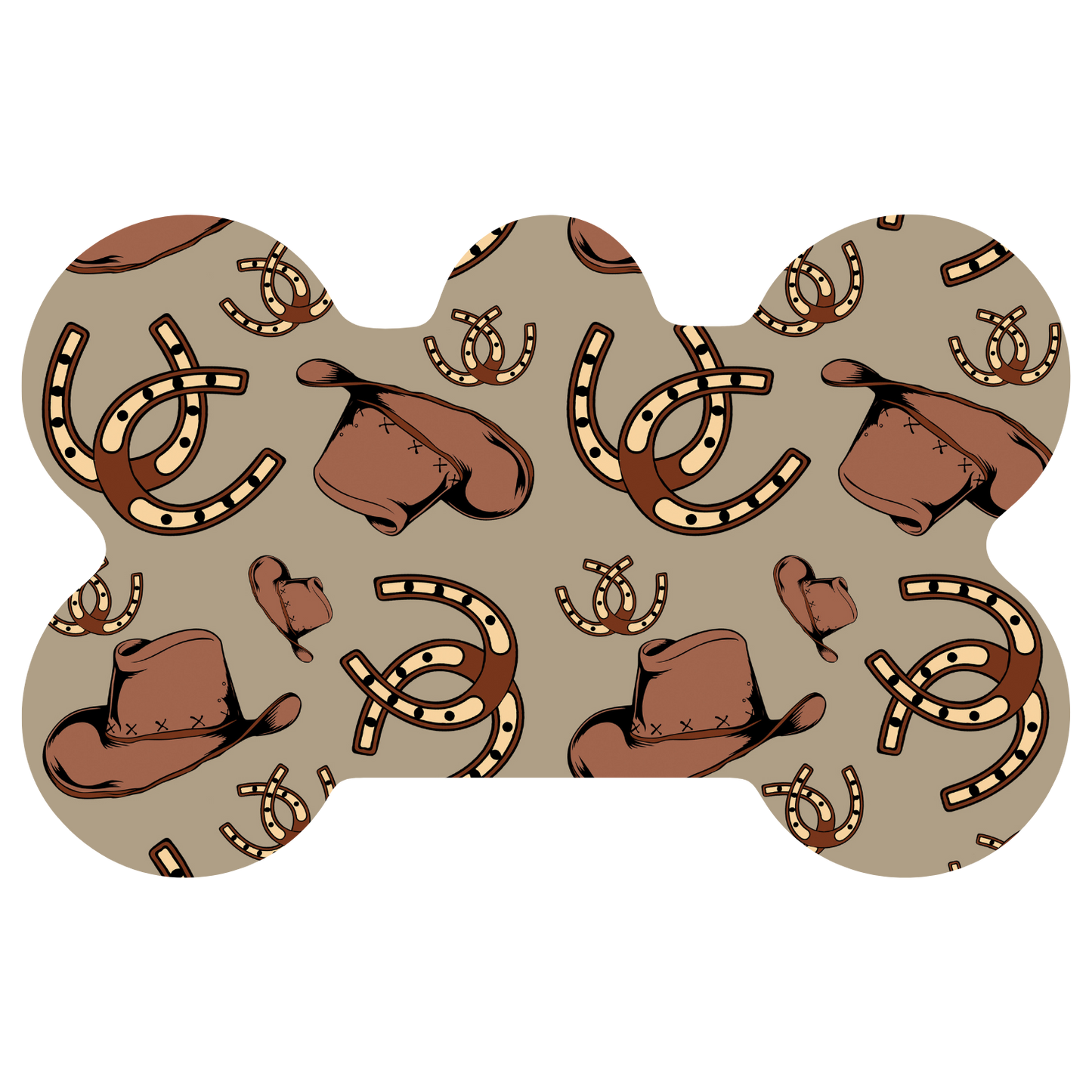 Cowboy Hats and Horseshoes Tag