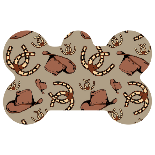 Cowboy Hats and Horseshoes Tag