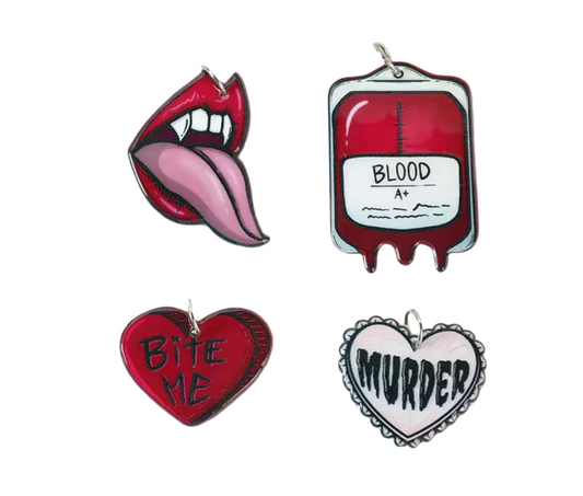 Vampire lover acrylic charms