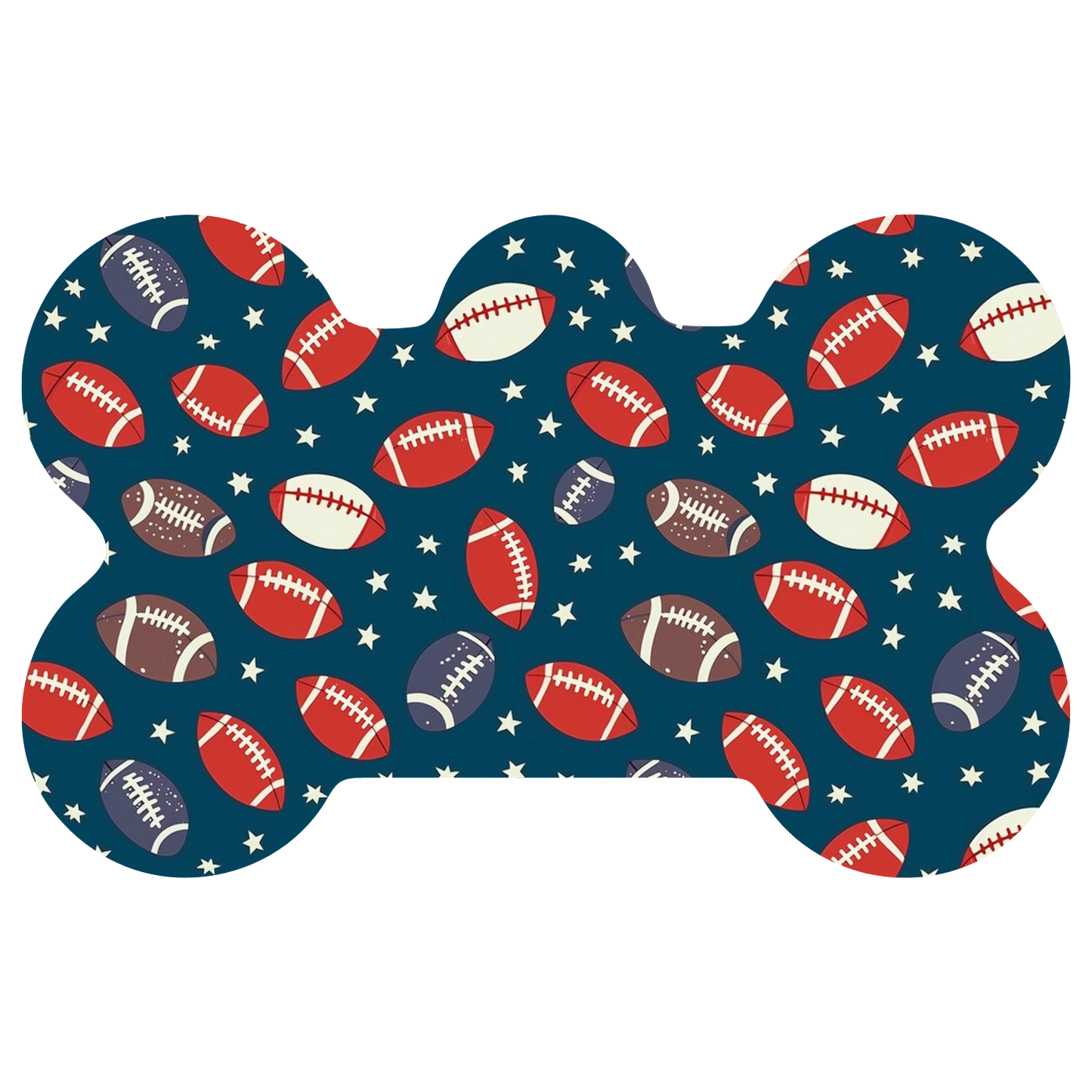 Footballs and Stars Tag