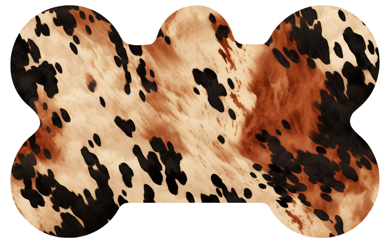 Brown Cow Print Print Tag