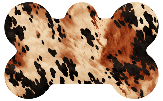 Brown Cow Print Print Tag