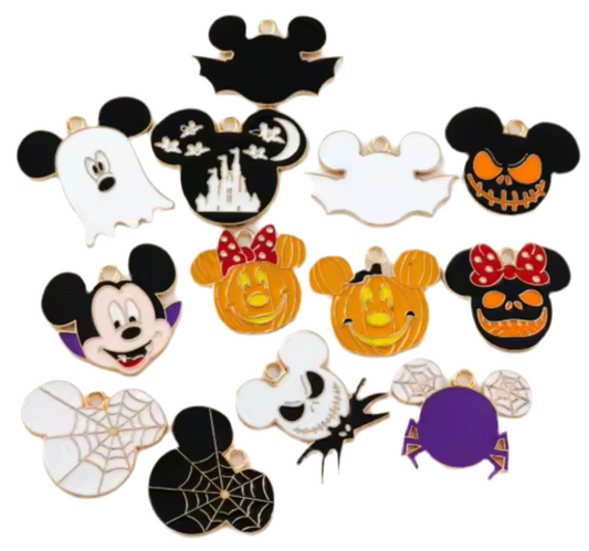 Halloween disney metal charms